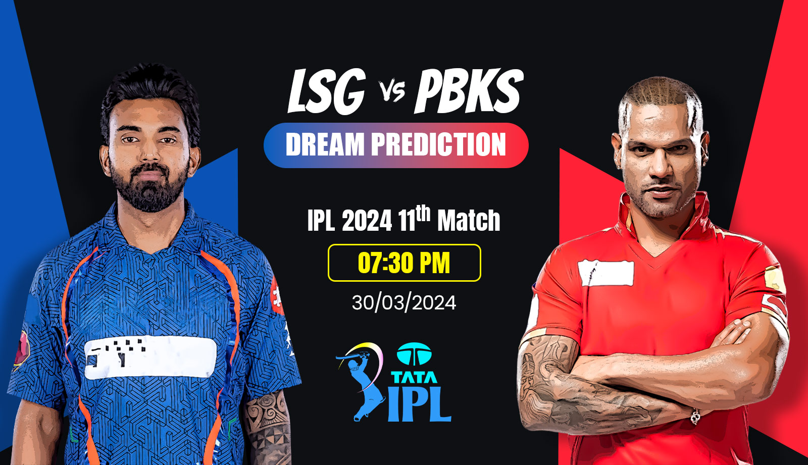 IPL-2024LSG-vs-PBKS-Match-Prediction-Fantasy-tips-Playing-11s-Pitch-and-Weather-Report-Injury-Update-and-Head-to-Head-Record